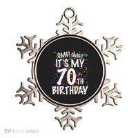 Omg Its My 70th Birthday 70 Year Old Happy Birthday Ornament thumb 0