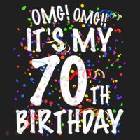 Omg Its My 70th Birthday 70 Year Old Happy Birthday Hat thumb 2