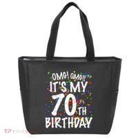 Omg Its My 70th Birthday 70 Year Old Happy Birthday Tote Bag thumb 0