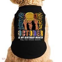 October Is My Birthday Yes The Whole Month October Birthday Doggie Tank thumb 0