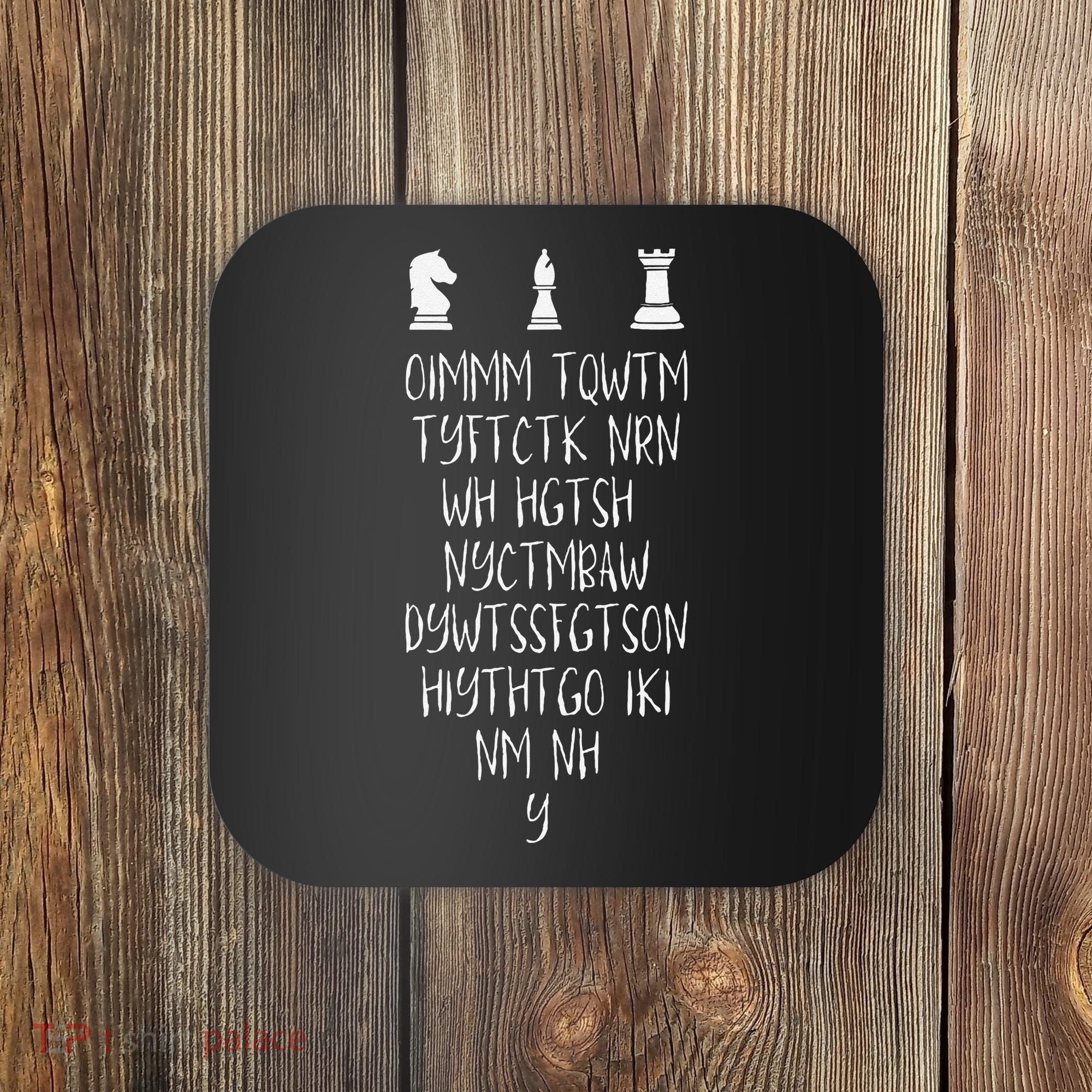 Once I Make My Move Acronym Wizard Chess Funny Gift Coaster
