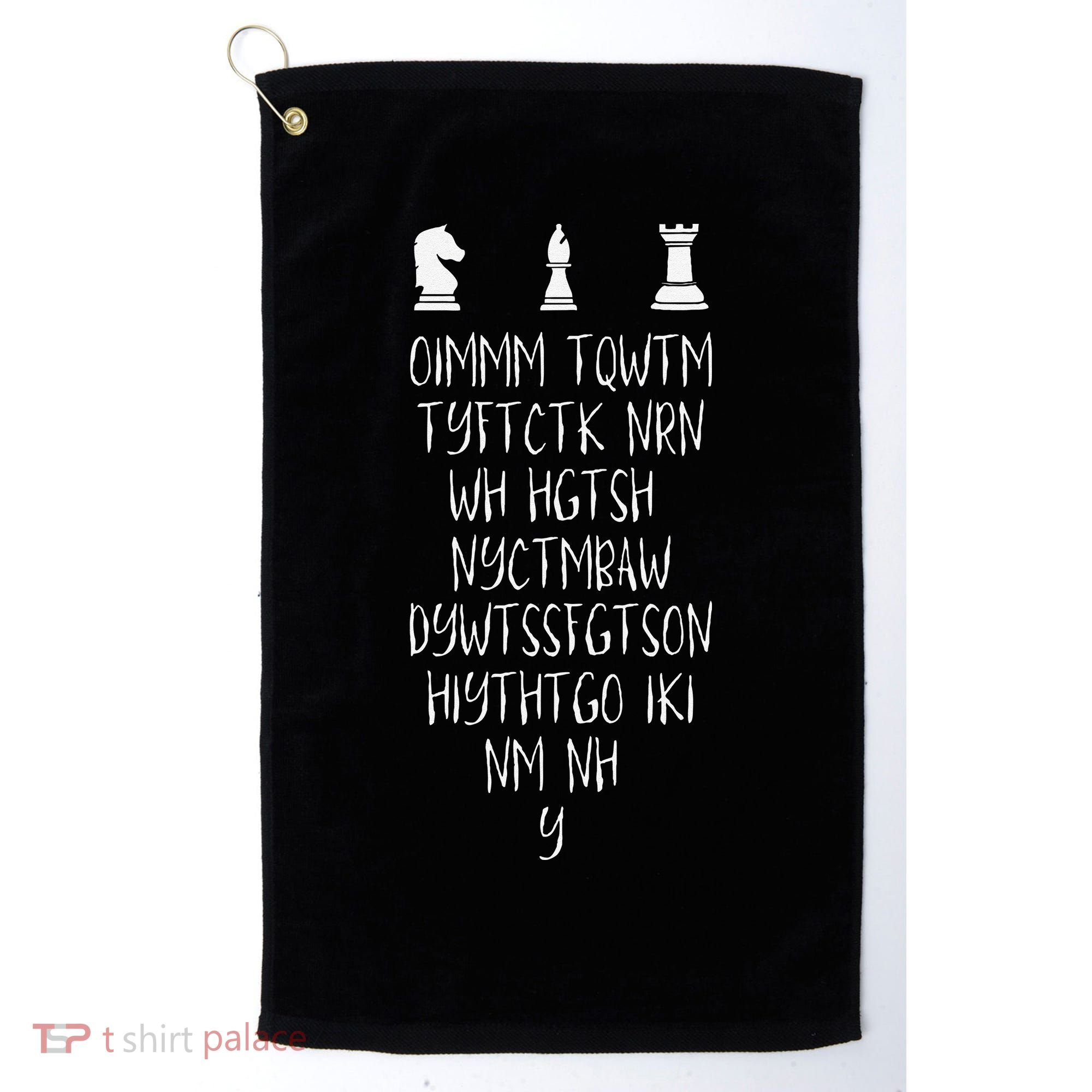 Once I Make My Move Acronym Wizard Chess Funny Gift Golf Towel