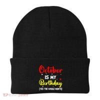 October Is My Birthday The Whole Month October Birthday Beanie thumb 0