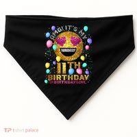OMG It's My 11th Birthday USA-Made Doggie Bandana thumb 0