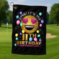 OMG It's My 11th Birthday Golf Towel thumb 1