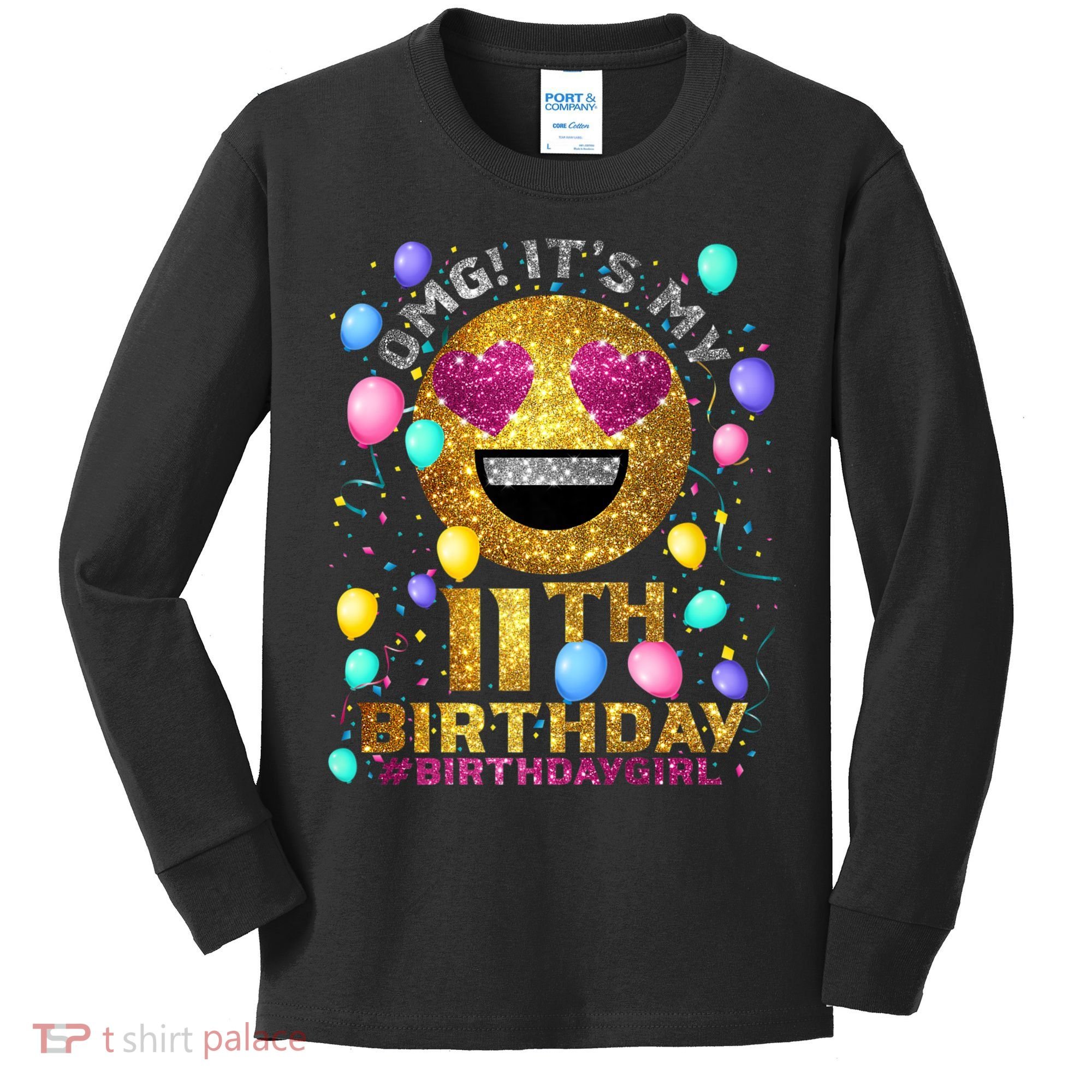 OMG It's My 11th Birthday Kids Long Sleeve Shirt