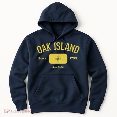 Oak Island Nova Scotia Compass Design Hoodie