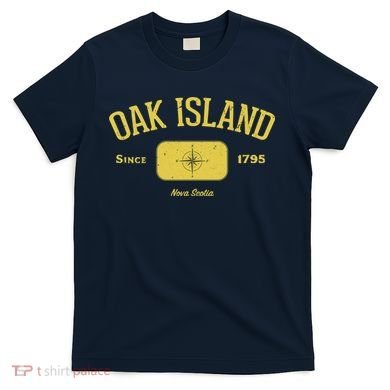Oak Island Nova Scotia Compass Design T-Shirt