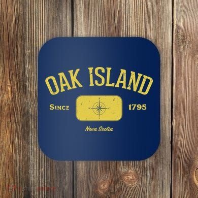 Oak Island Nova Scotia Compass Design Coaster