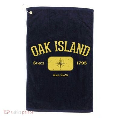 Oak Island Nova Scotia Compass Design Golf Towel