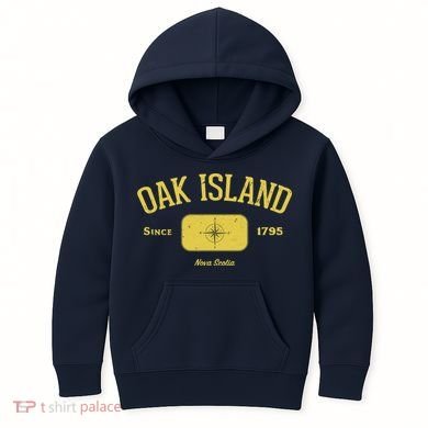 Oak Island Nova Scotia Compass Design Kids Hoodie