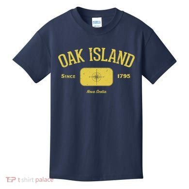 Oak Island Nova Scotia Compass Design Kids T-Shirt