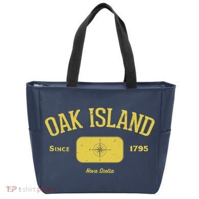 Oak Island Nova Scotia Compass Design Tote Bag