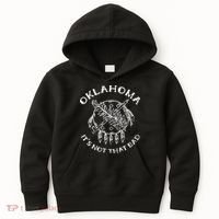 Oklahoma Its Not That Bad Funny State Kids Hoodie thumb 0