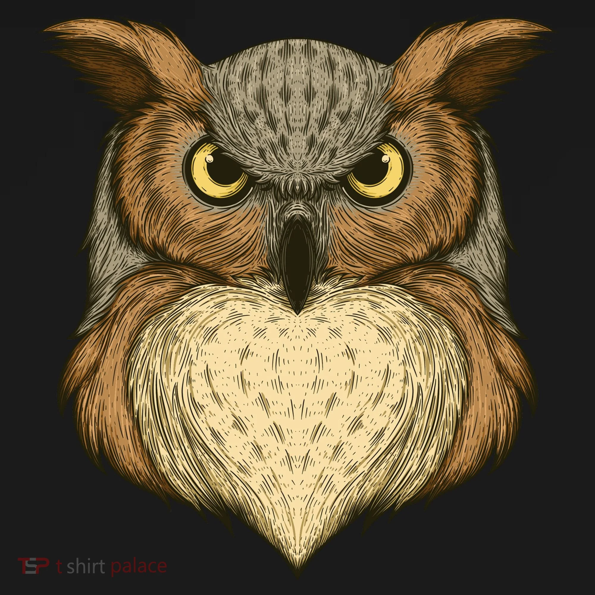 Owl Illustration Doggie Tank