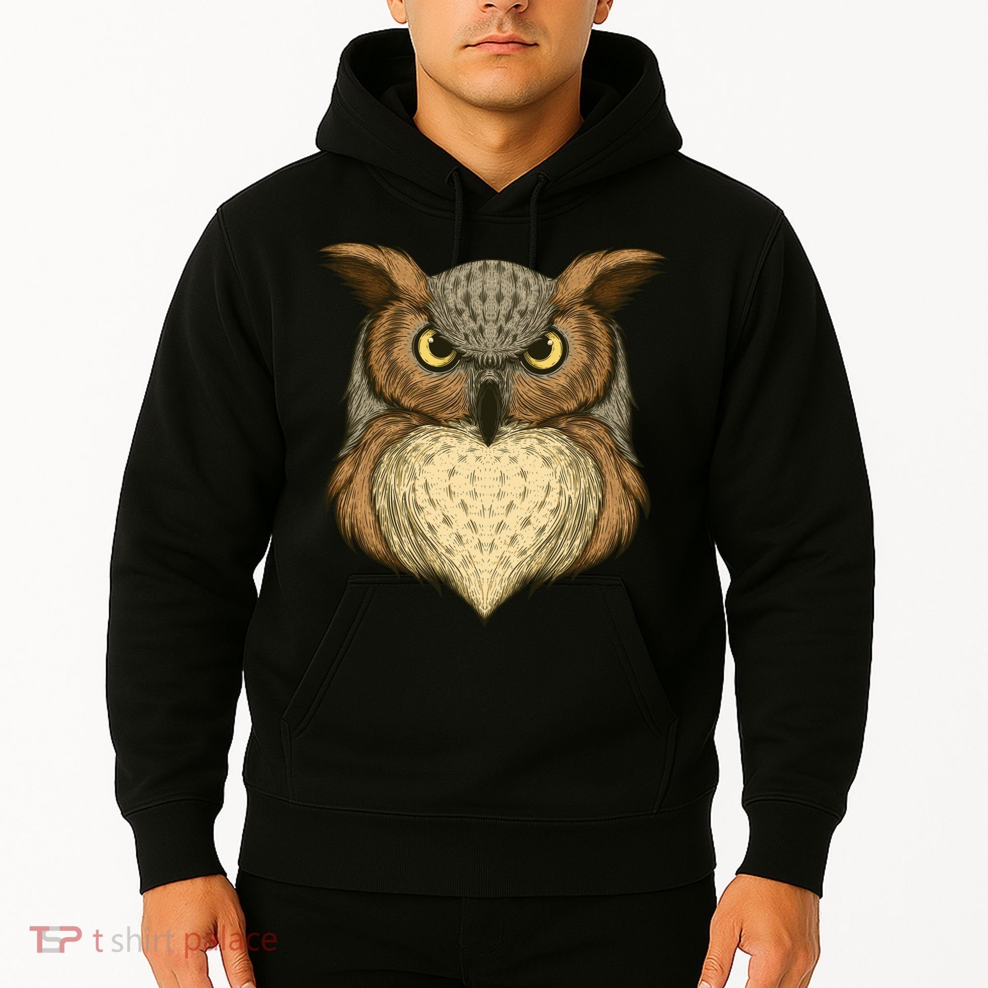 Owl Illustration Hoodie