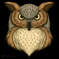 Owl Illustration Apron thumb 3
