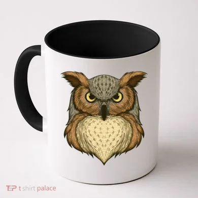 Owl Illustration Coffee Mug