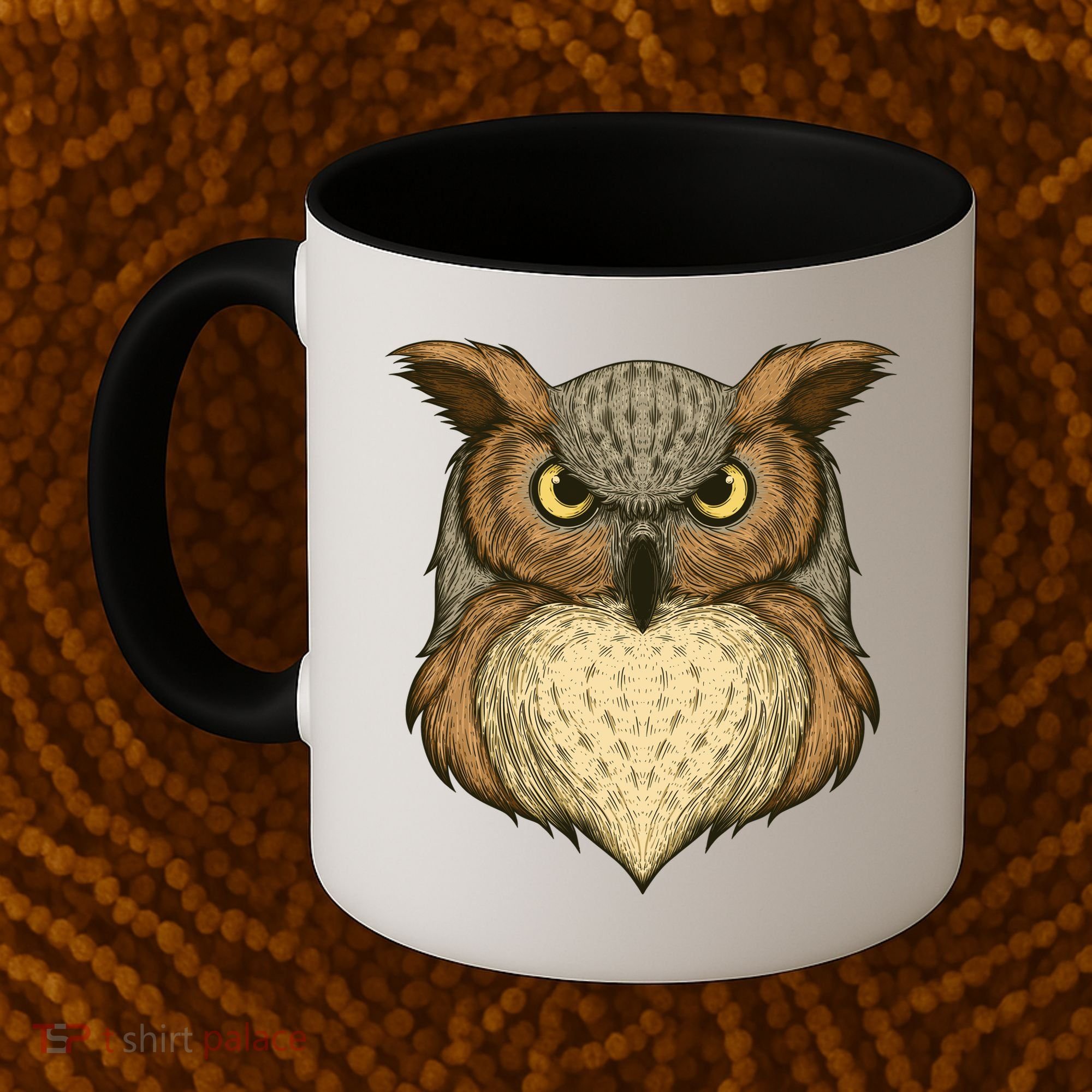 Owl Illustration Coffee Mug