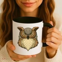 Owl Illustration Coffee Mug thumb 3