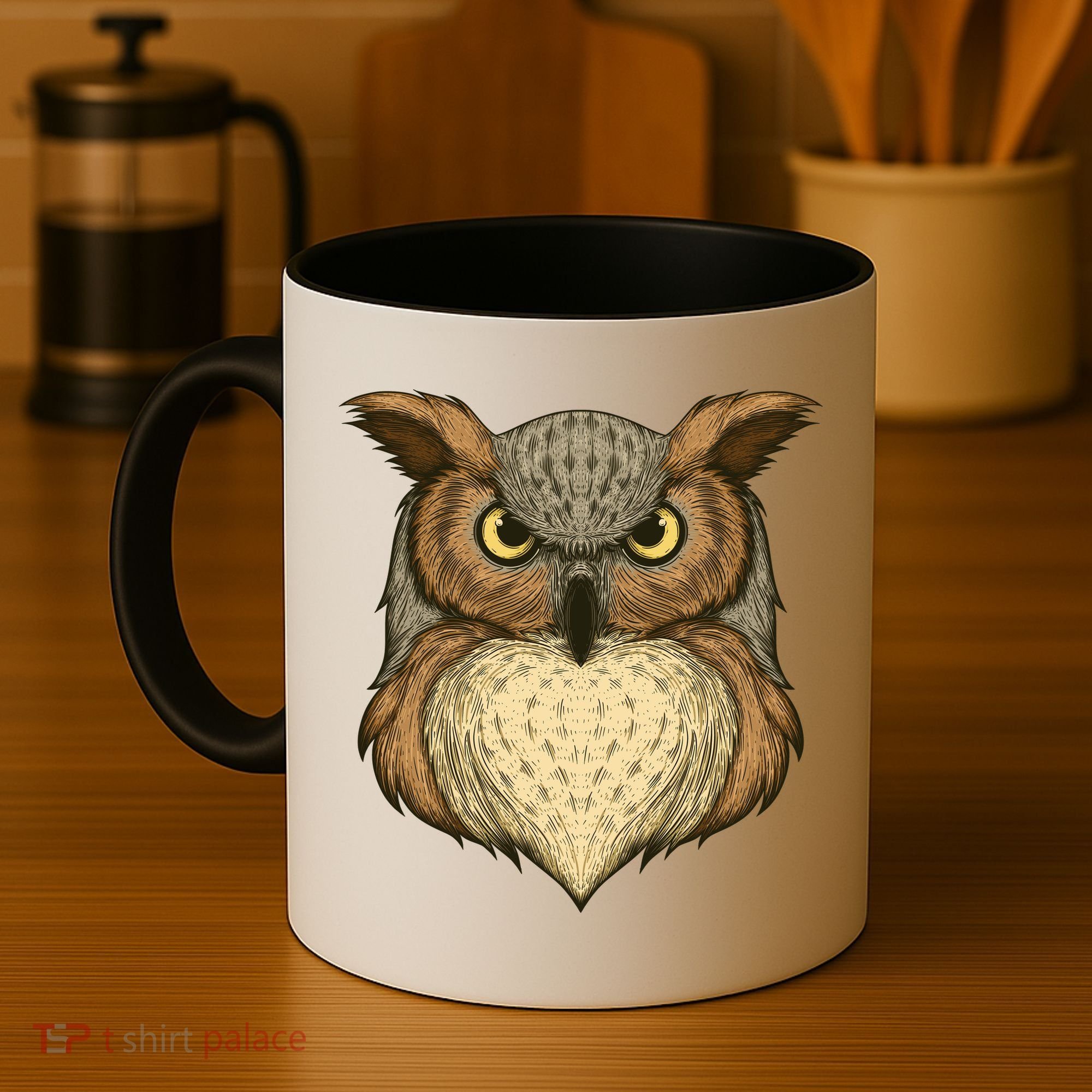 Owl Illustration Coffee Mug