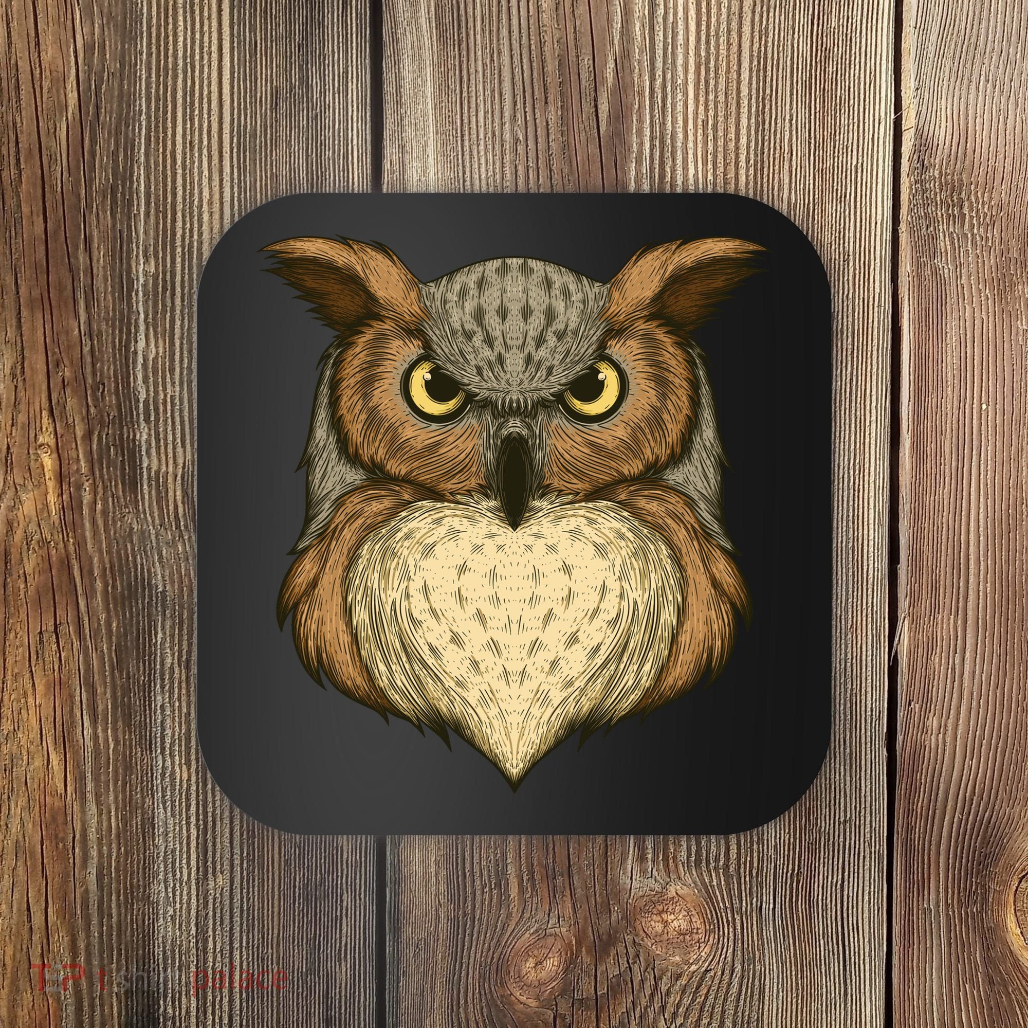 Owl Illustration Coaster
