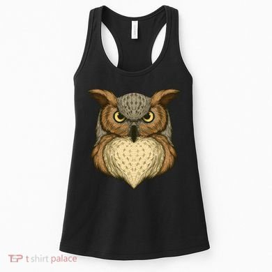 Owl Illustration Women's Tank Top