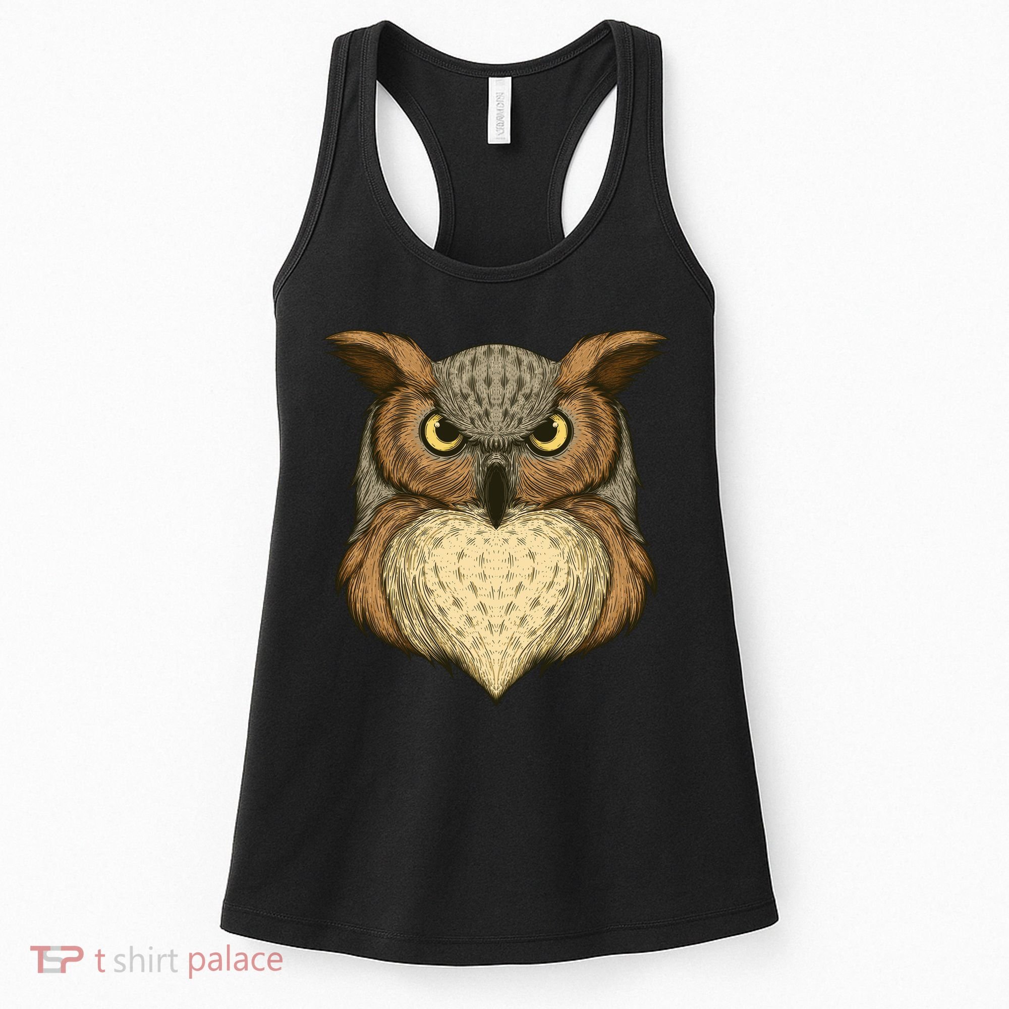 Owl Illustration Women's Tank Top