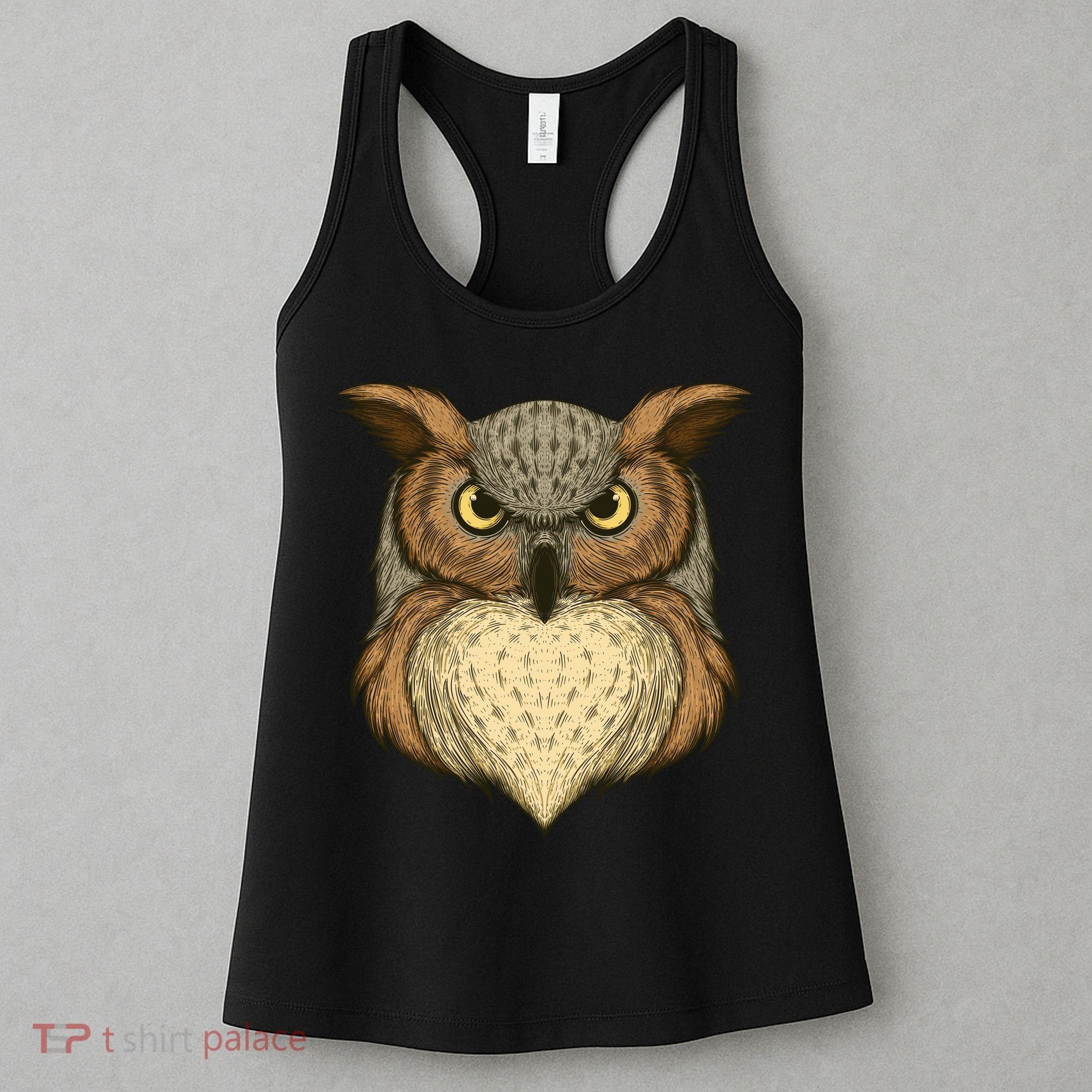 Owl Illustration Women's Tank Top