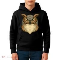 Owl Illustration Kids Hoodie thumb 4