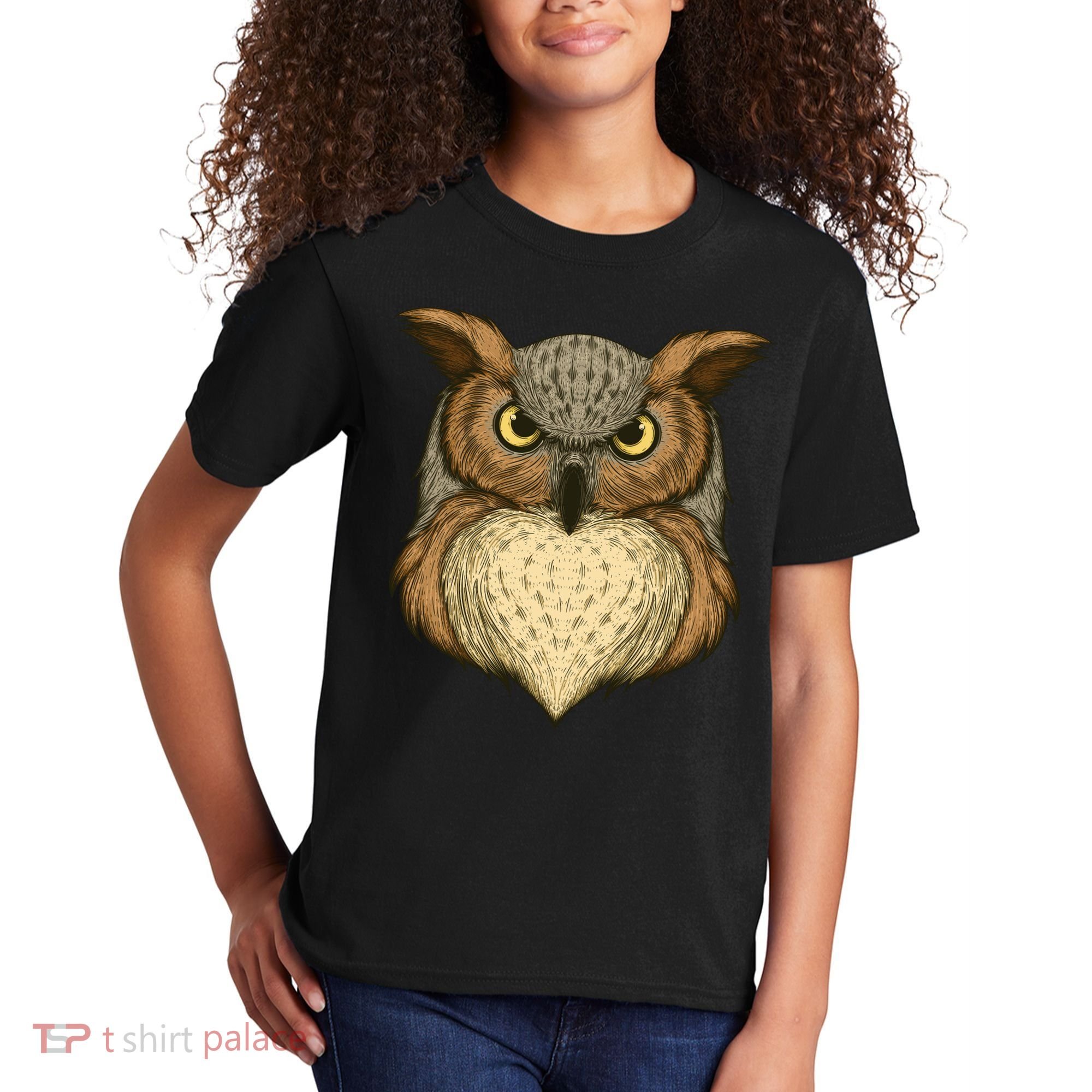 Owl Illustration Kids T-Shirt