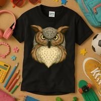 Owl Illustration Kids T-Shirt thumb 3