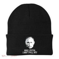 Once I Putin I Don't Pull Out Funny Russia Beanie thumb 0