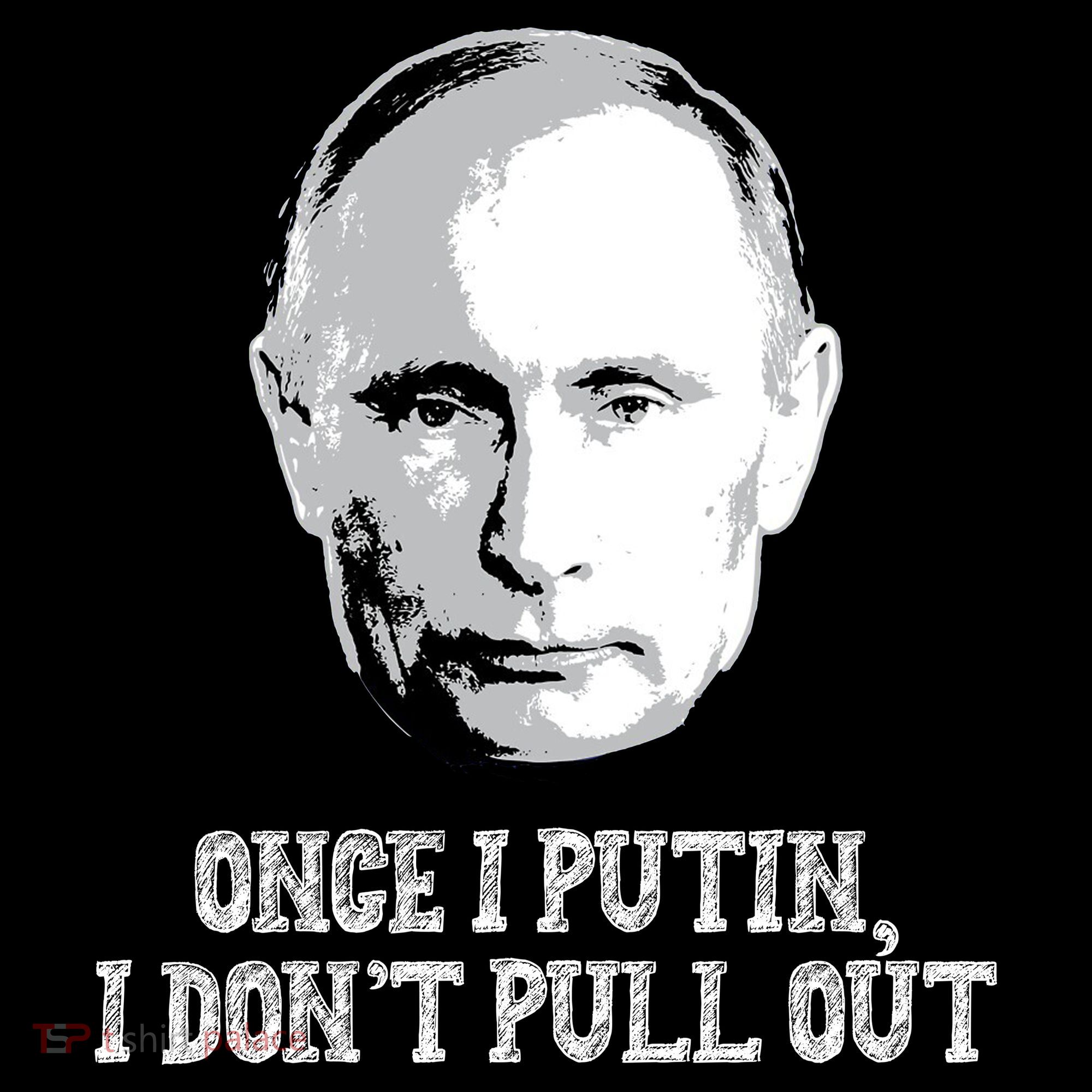 Once I Putin I Don't Pull Out Funny Russia Womens Funnel Neck Pullover Hood