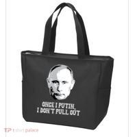Once I Putin I Don't Pull Out Funny Russia Tote Bag thumb 3