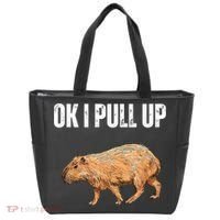 Ok I Pull Up Capybara Shirt Funny Capybara Meme Ok I Pull Up Tote Bag thumb 0
