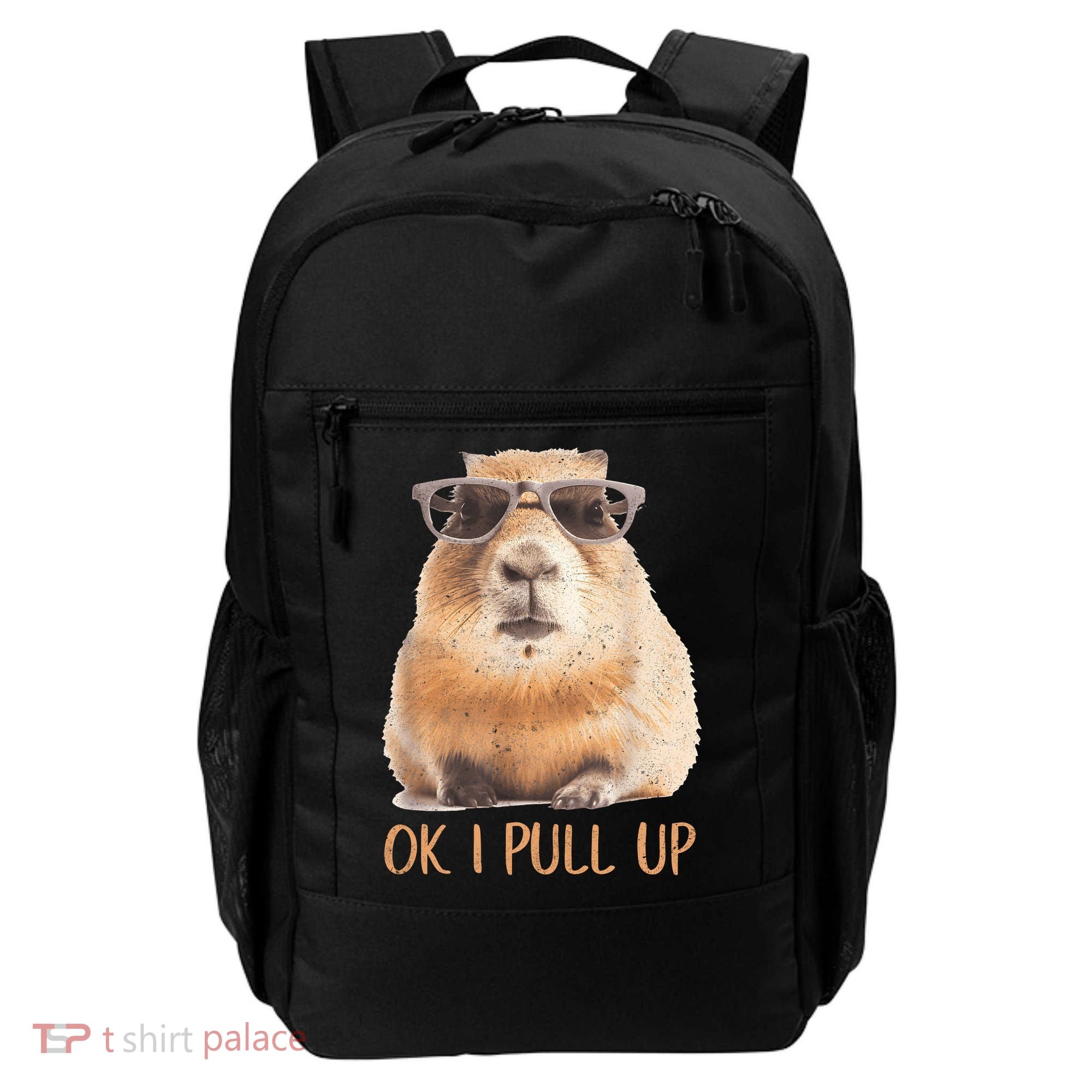 Ok I Pull Up Capybara Backpack