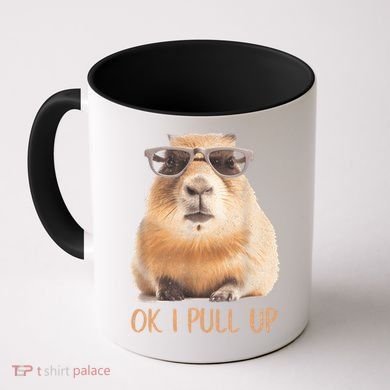 Ok I Pull Up Capybara Coffee Mug