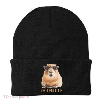 Ok I Pull Up Capybara Beanie