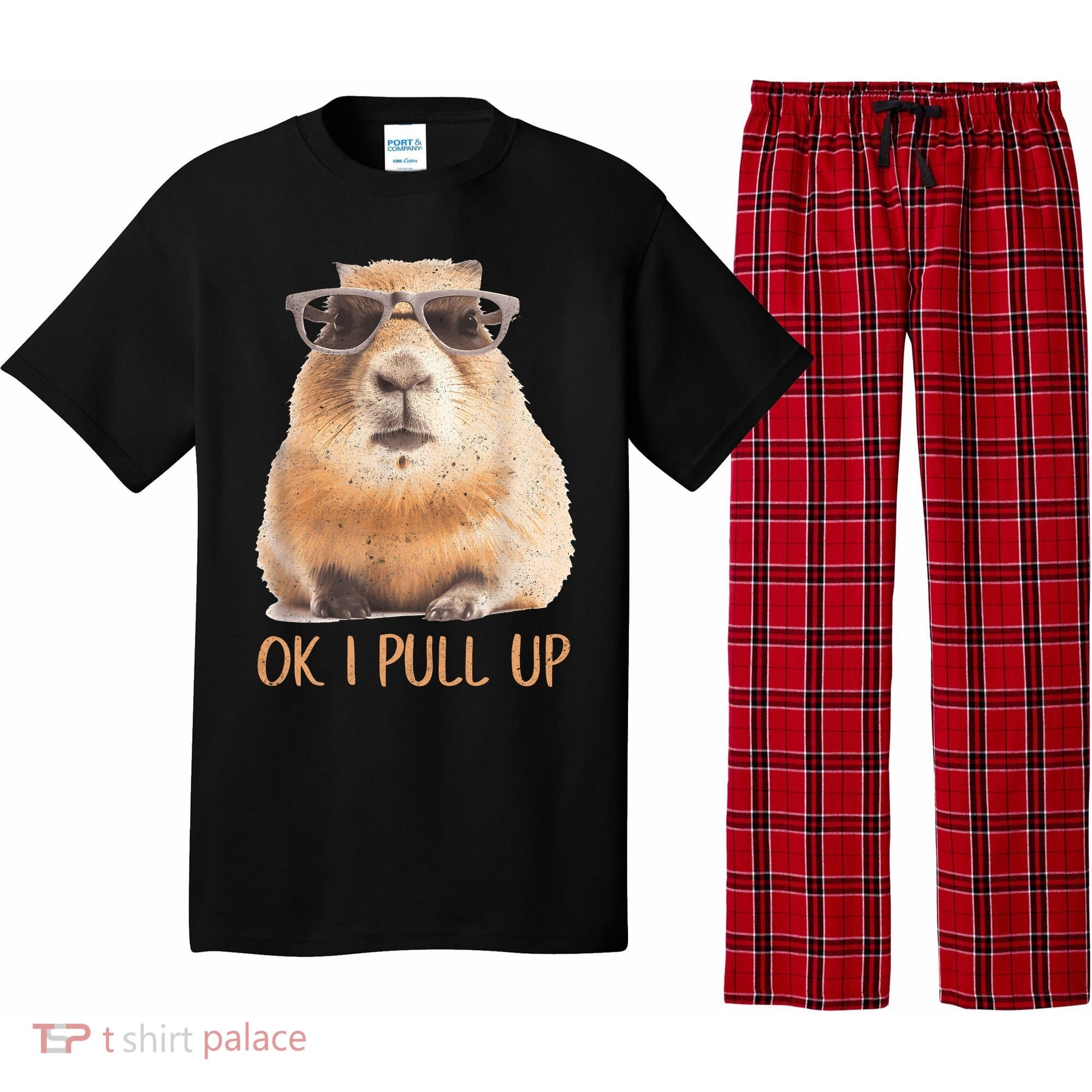 Ok I Pull Up Capybara Pajama Set