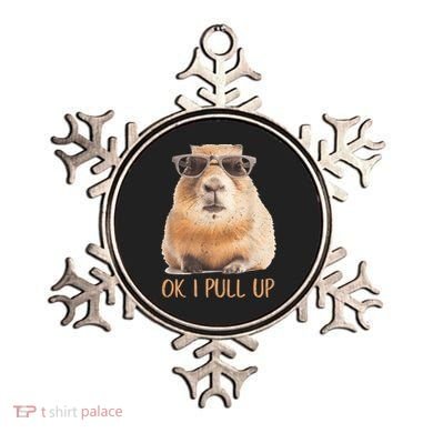 Ok I Pull Up Capybara Ornament