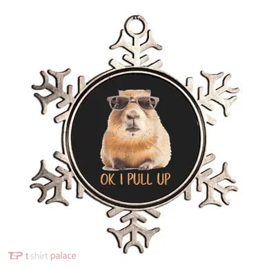 Ok I Pull Up Capybara Ornament