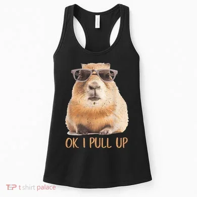 Ok I Pull Up Capybara Women's Tank Top