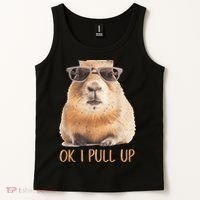 Ok I Pull Up Capybara Tank Top thumb 2