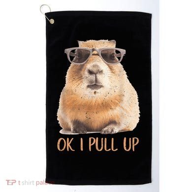 Ok I Pull Up Capybara Golf Towel