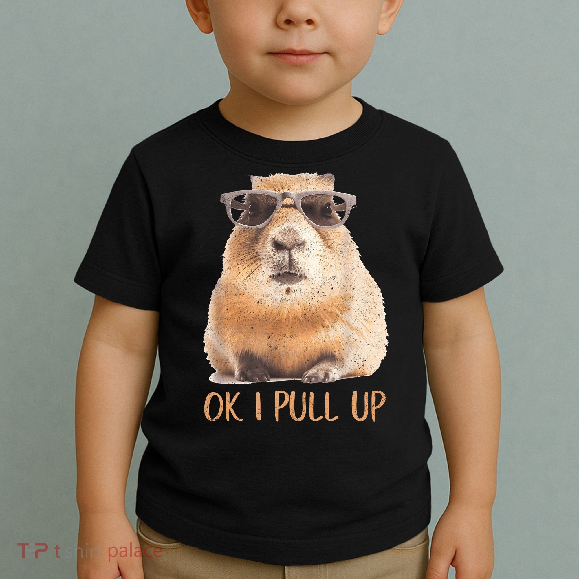 Ok I Pull Up Capybara Toddler T-Shirt