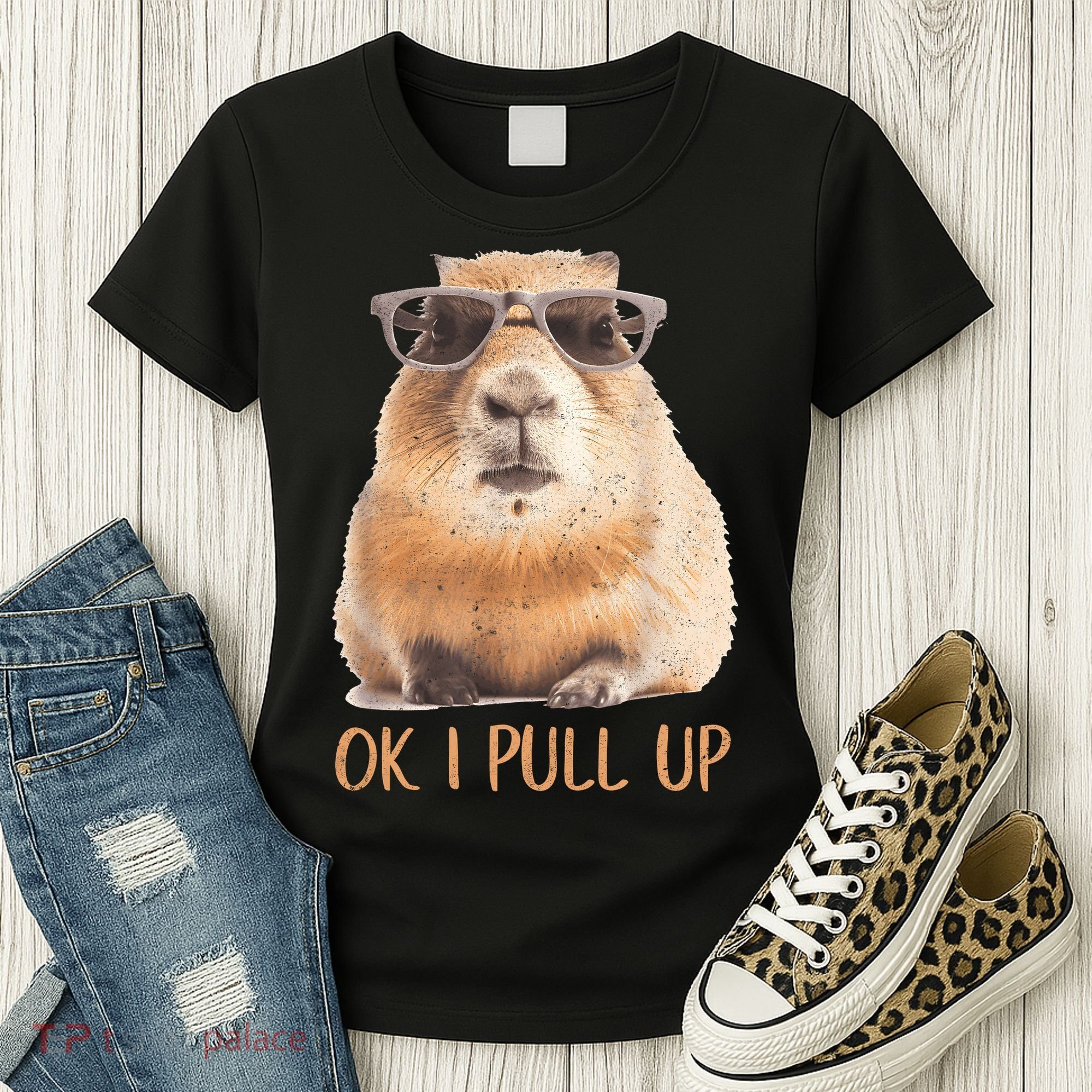 Ok I Pull Up Capybara Women's T-Shirt