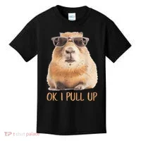 Ok I Pull Up Capybara Kids T-Shirt thumb 0