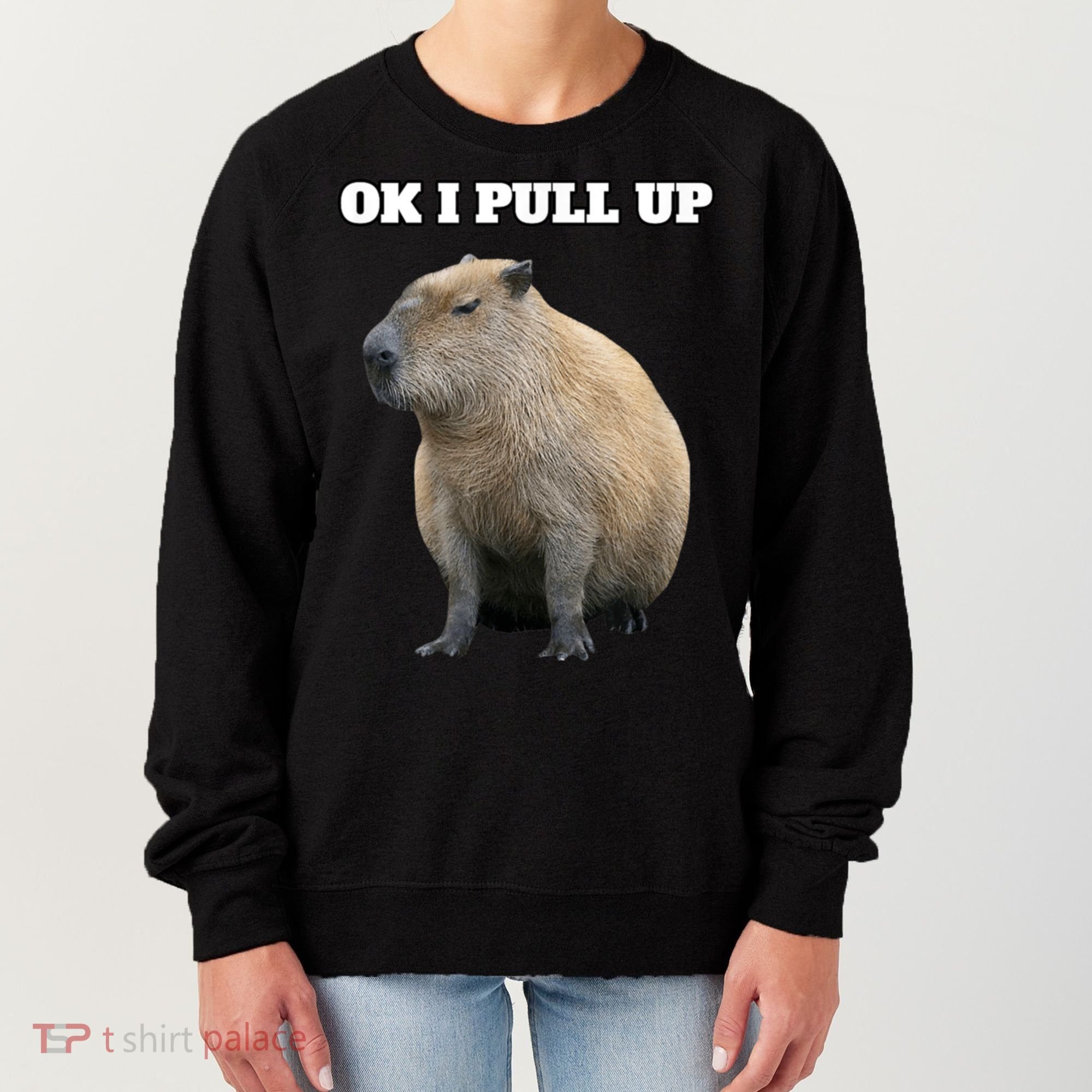 Ok I Pull Up Capybara Women's Sweatshirt