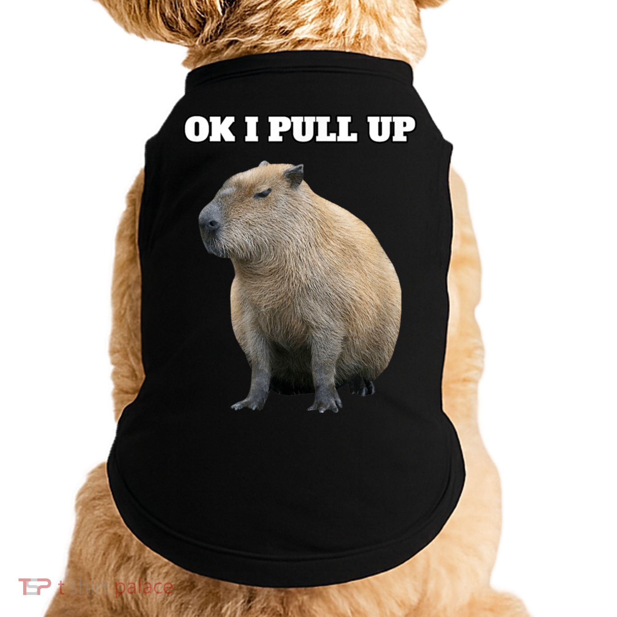 Ok I Pull Up Capybara Doggie Tank